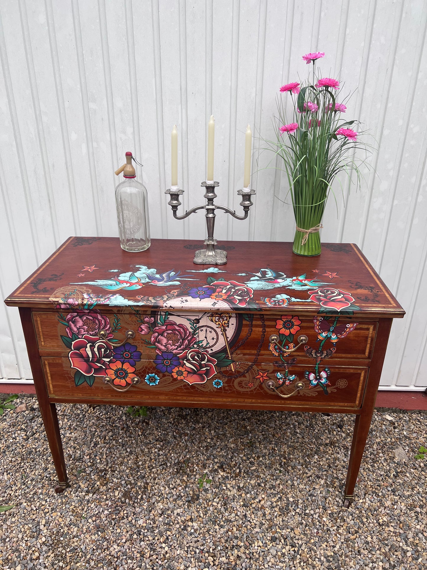 Rose tattoo drawers