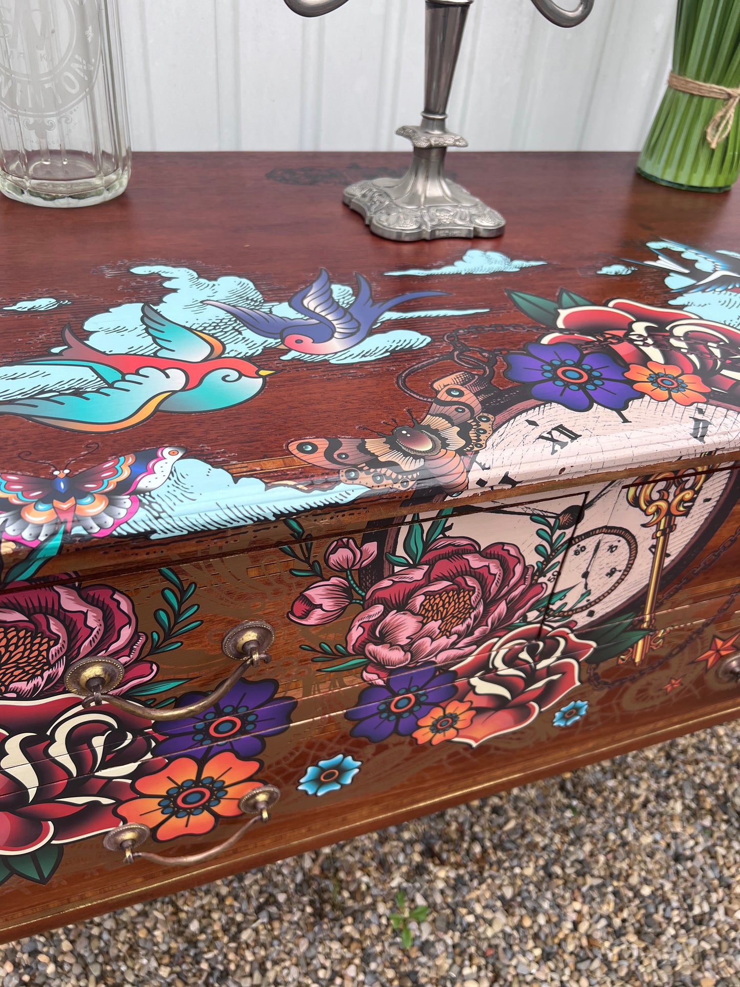 Rose tattoo drawers