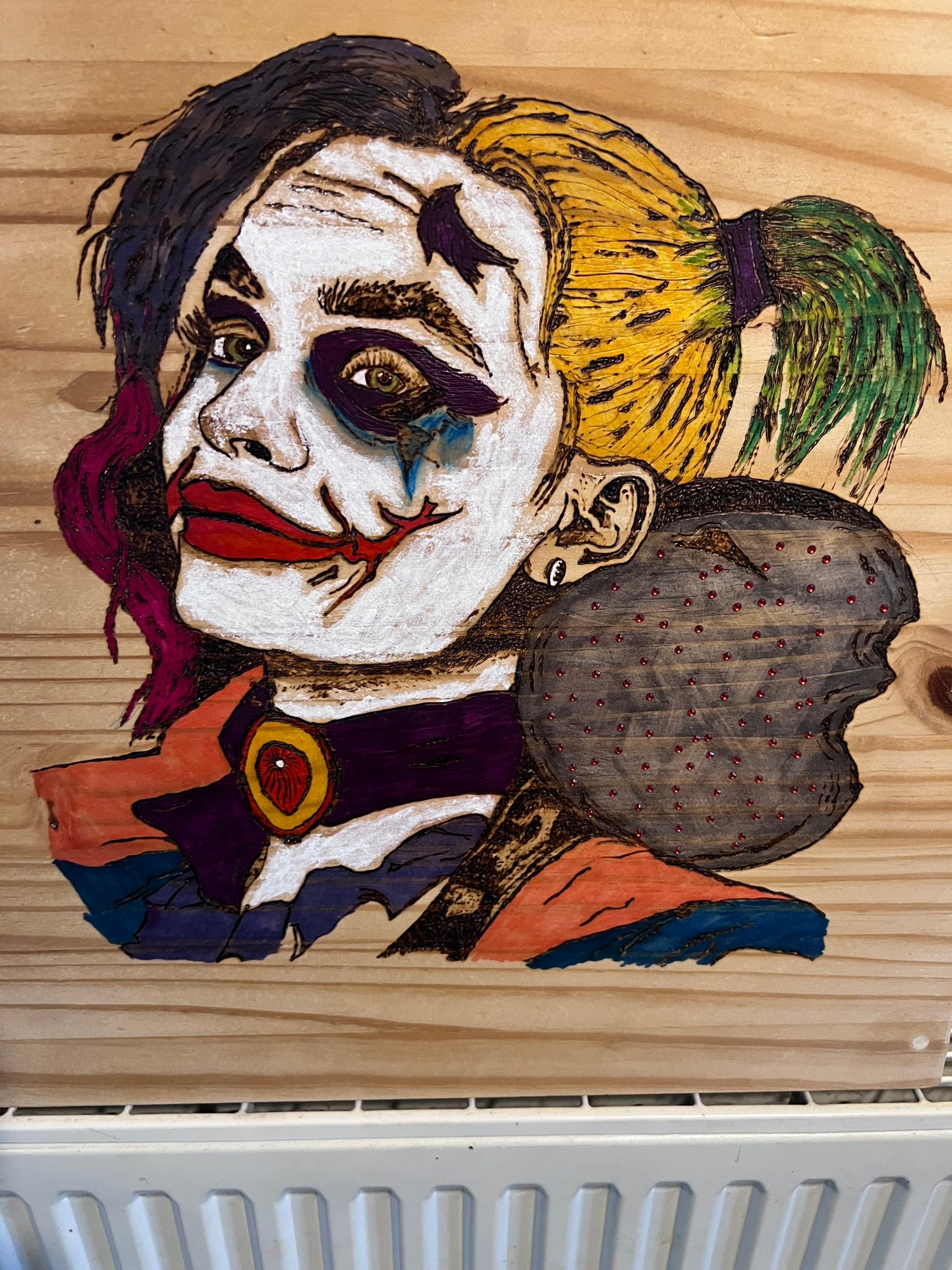 The Joker/Harleyquinn ai inspired unique art piece