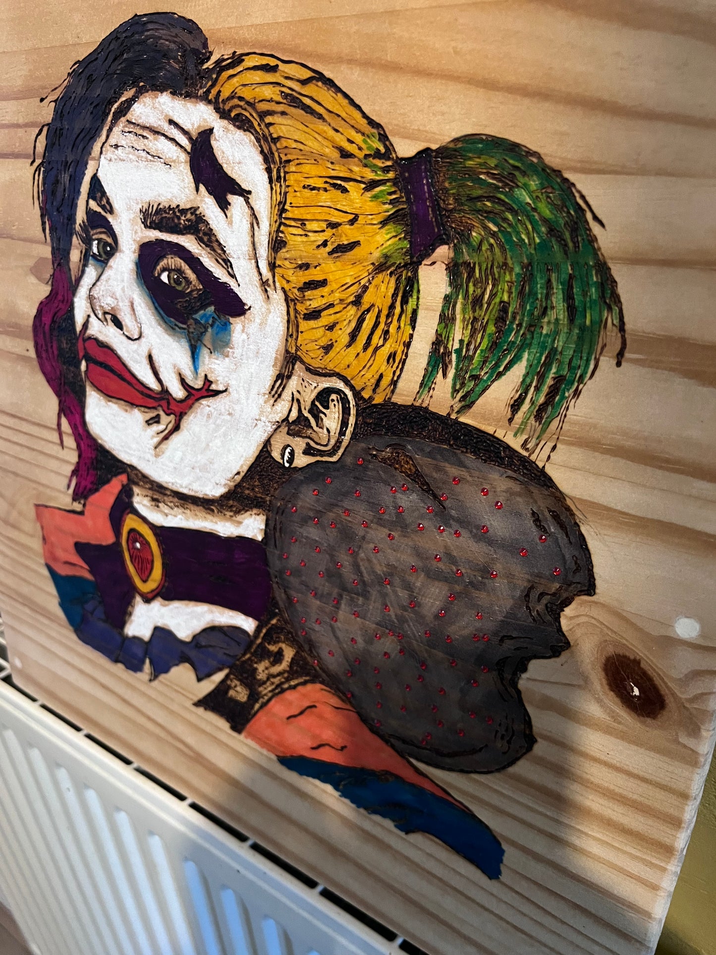 The Joker/Harleyquinn ai inspired unique art piece