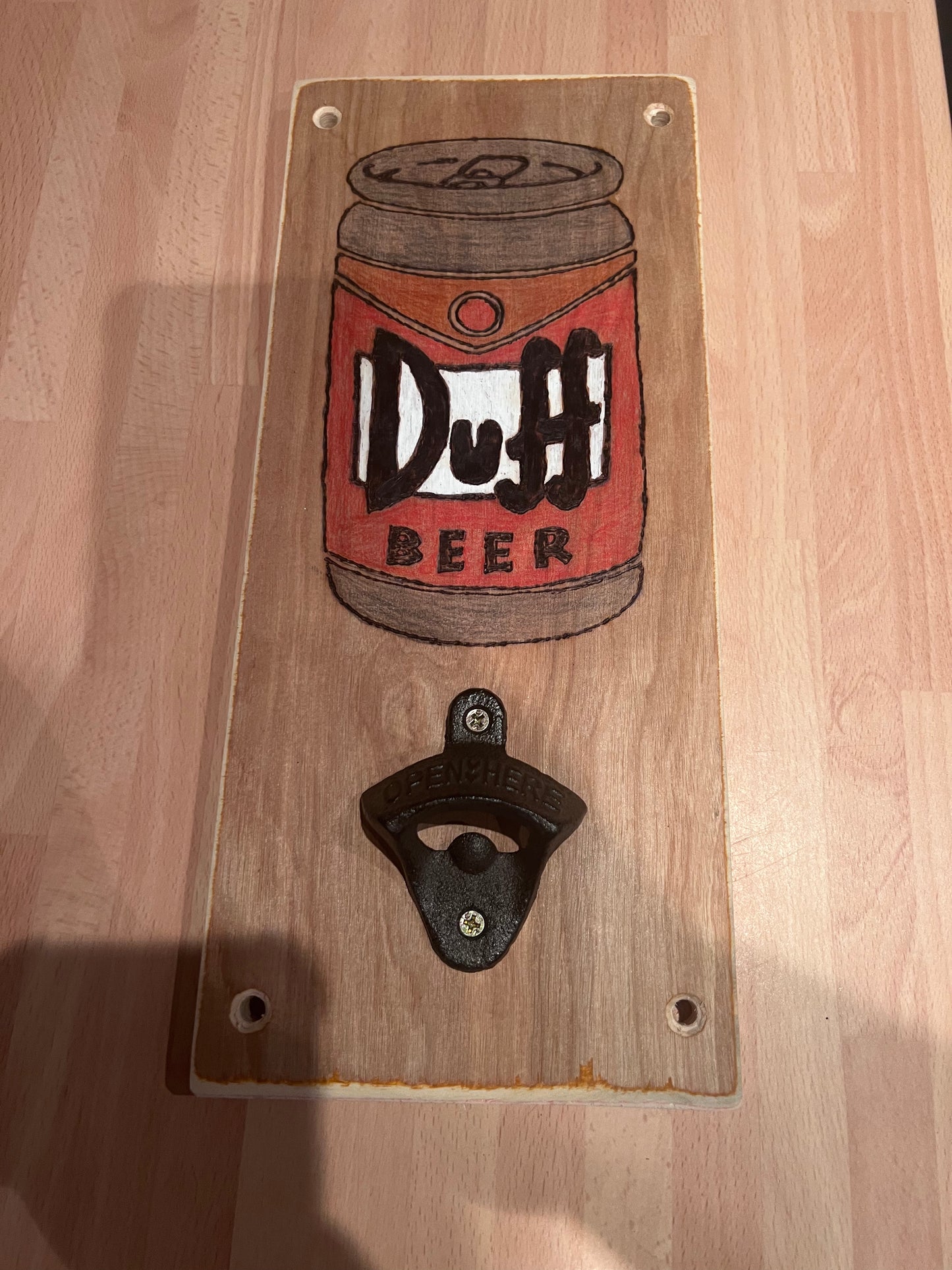 Simpsons Duff beer bottle opener