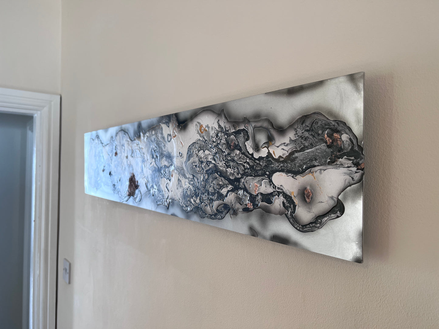 Fluid Art on Aluminium