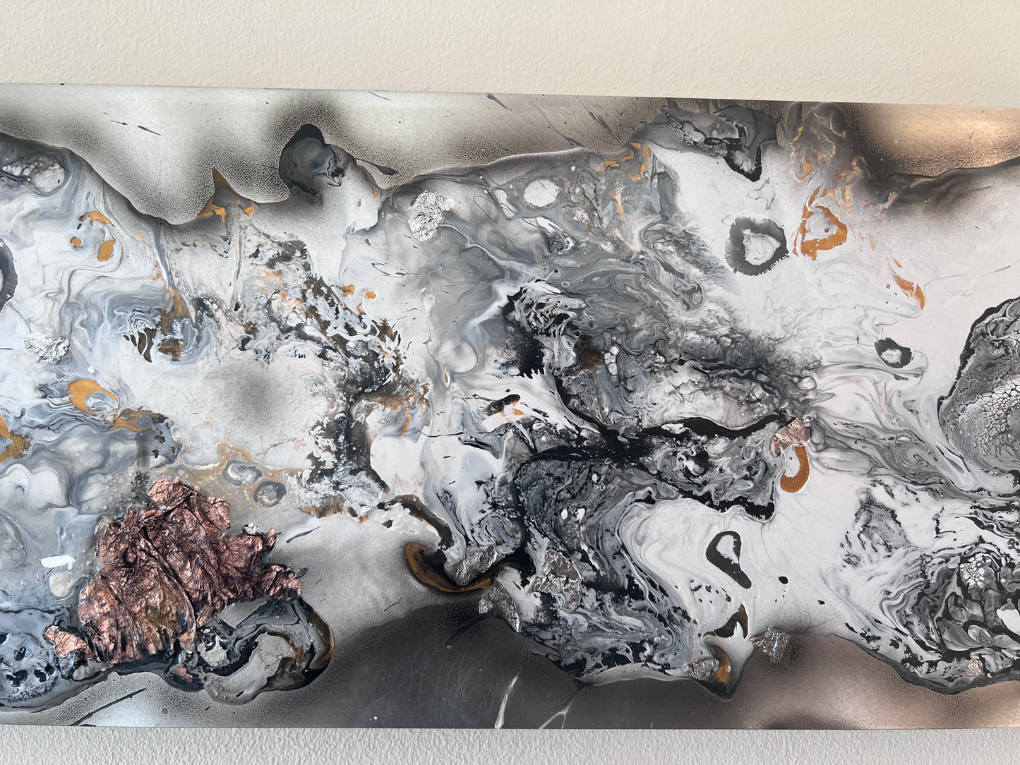 Fluid Art on Aluminium