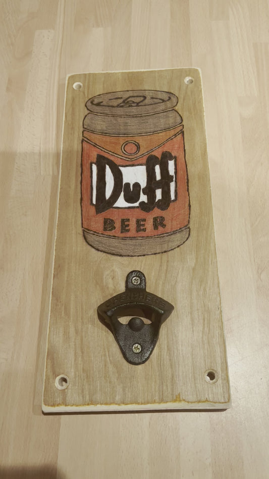 Simpsons Duff beer bottle opener